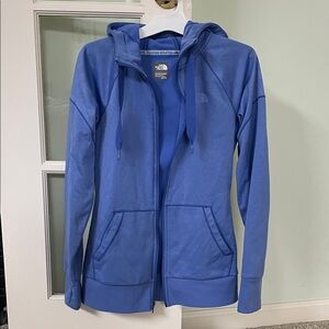 The North Face Mountain Athletics women’s blue zip up hoodie